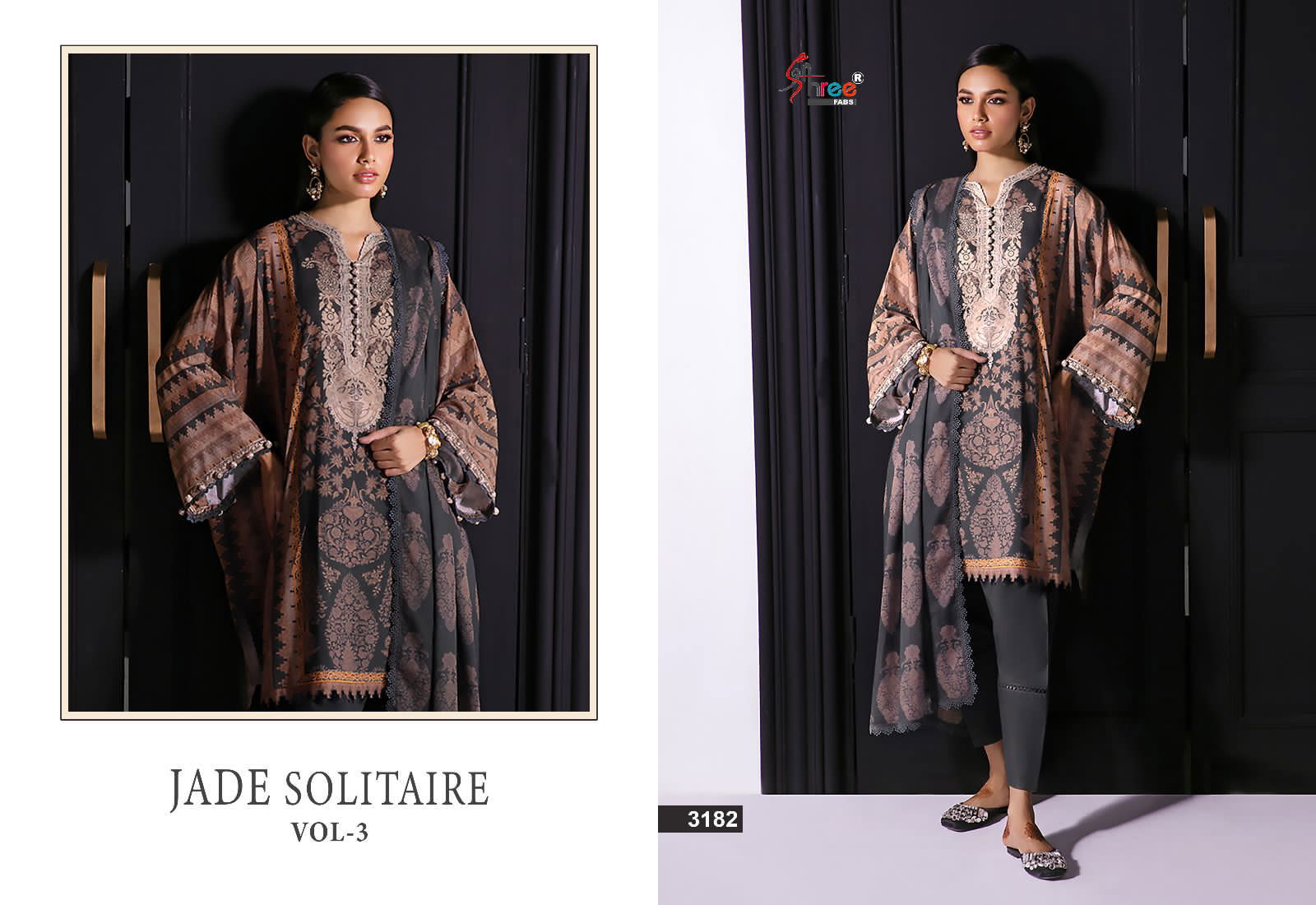 Solitaire Vol 3 By Shree Jade Pakistani Suits Catalog